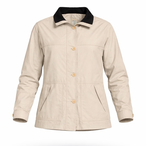 Westbound Jackets & Blazers - Vtg Westbound Petites Women's Khaki Tan Utility Chore Jacket Sz Med Petite​​​​